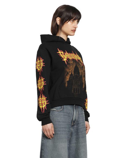 Balenciaga Black Sacré Coeur Medium Fit Hoodie
