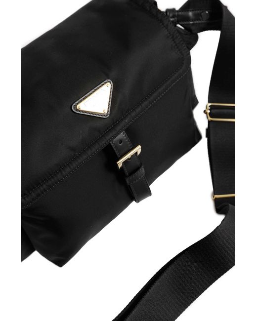 Prada Black Explore Medium Re-Nylon Shoulder Bag