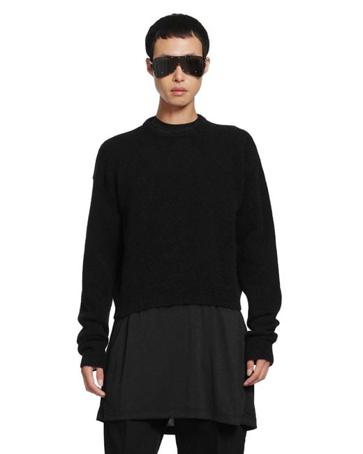 Rick Owens Black Tower Round Neck for men