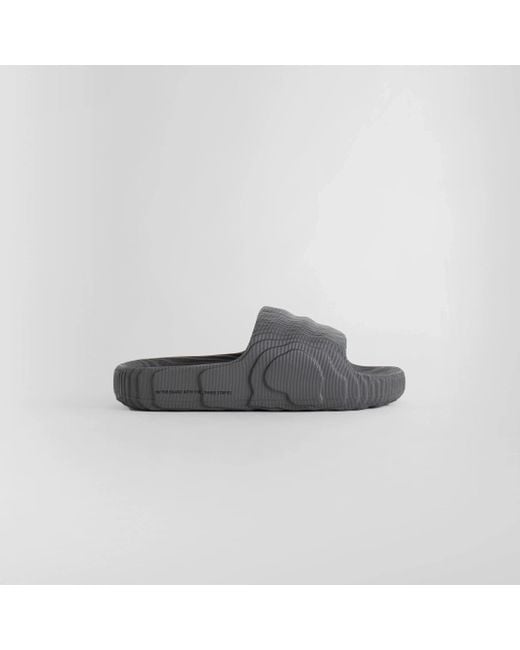 Adidas Gray Adilette 22 Slides