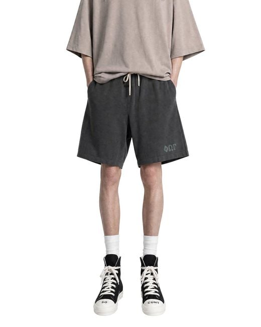 Fear Of God Black Heavy Jersey 90S Sweatshorts for men