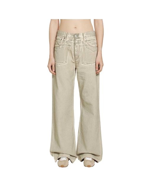 Acne Natural Overprint 5 Pocket Jeans