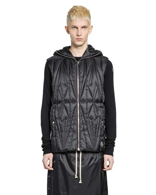 Rick Owens Black Moncler X Geocamo Vest for men