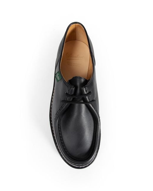 Paraboot Black Michael Derby Shoes for men