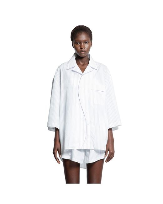 Ssheena White Baseball Stripped Shirt