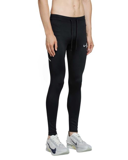 Nike Black Miler Dri-Fit Running Tights for men