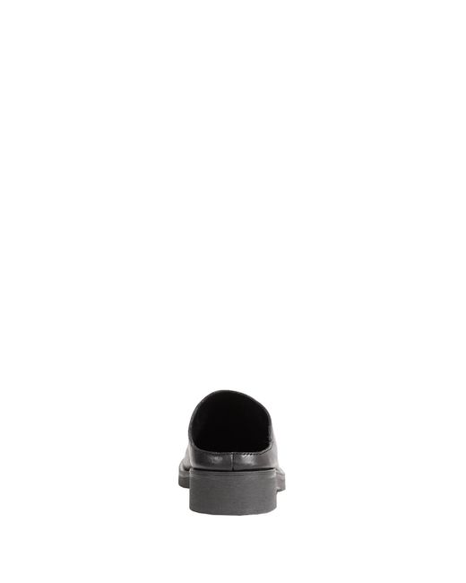 MM6 by Maison Margiela Black Leather Slippers for men