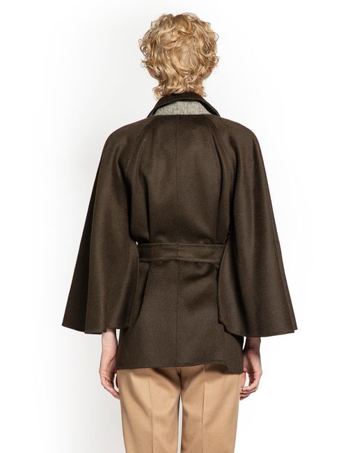 Max Mara Brown Camel Hair Short Padded Coat