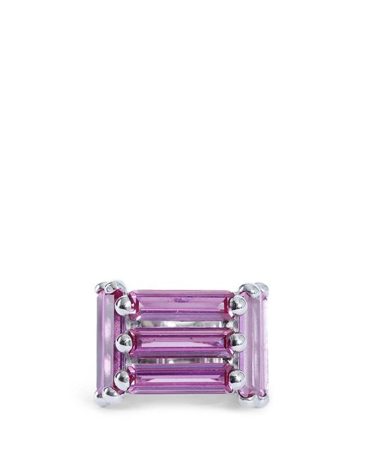ALAN CROCETTI Purple Crystallised Armour Ring