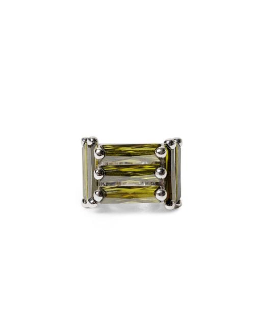 ALAN CROCETTI Green Crystallised Armour Ring