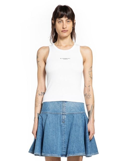 Givenchy Blue Givenhy Paris Tank Top