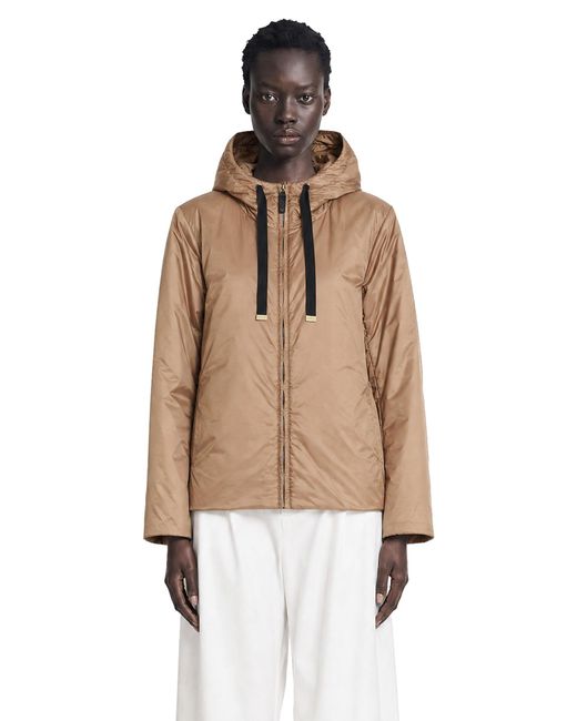 Max Mara Natural Padded Water-Repellent Hooded Jacket