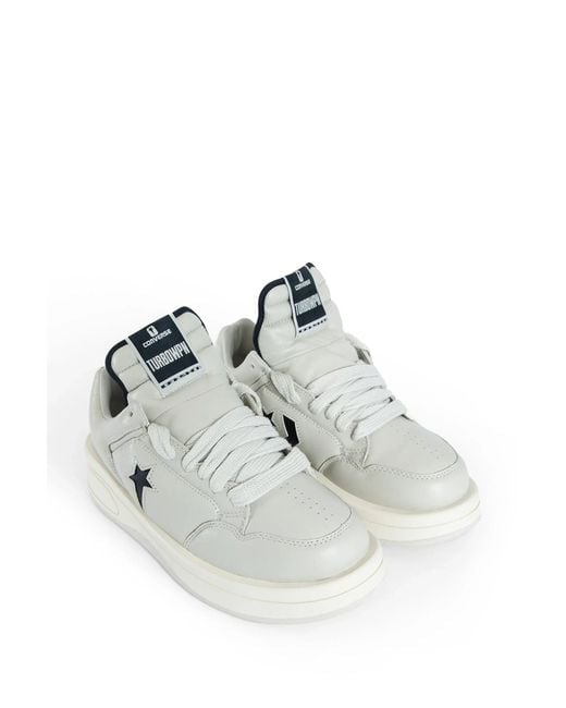 Rick Owens White Converse Collaboration Turbowpn Ox Sneakers for men