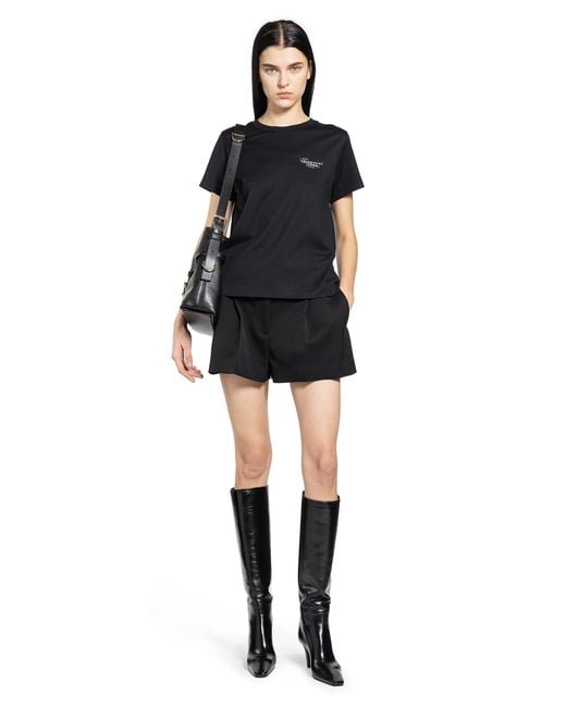 Givenchy Black Pleated Shorts