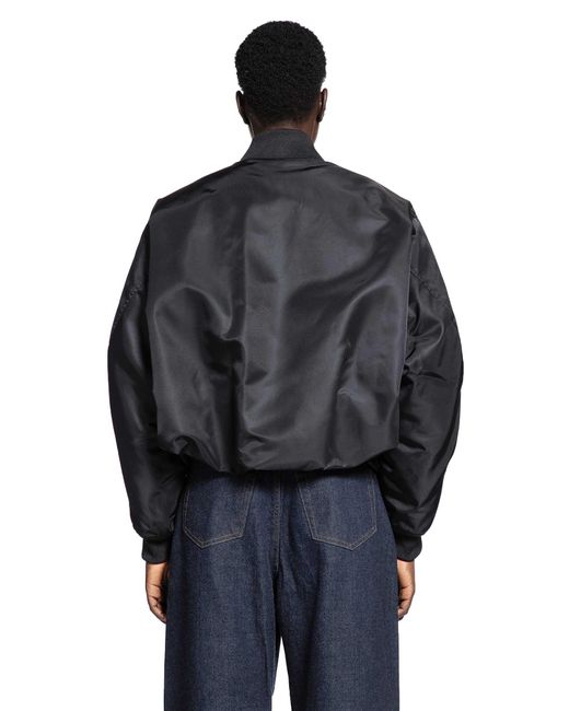 Givenchy Black Cropped Cocoon Bomber