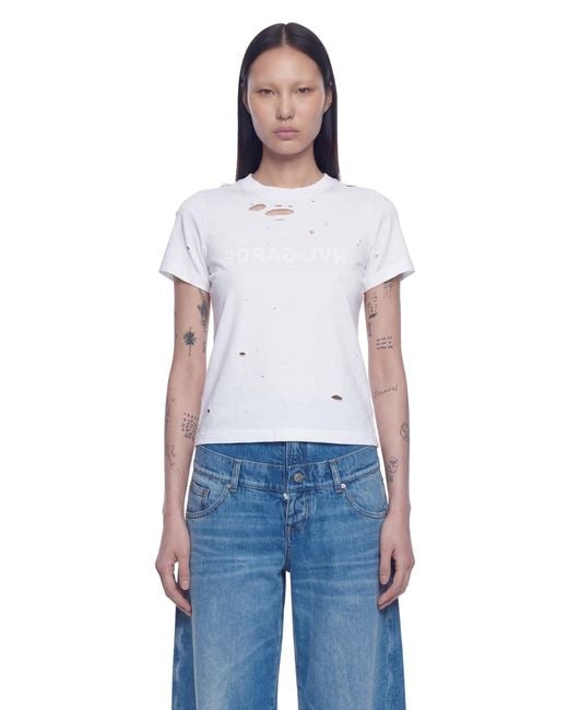 NVL-GARDE Blue Shrunken Logo Tee