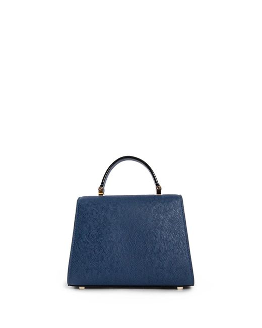 Valextra Blue Top Handle Bags