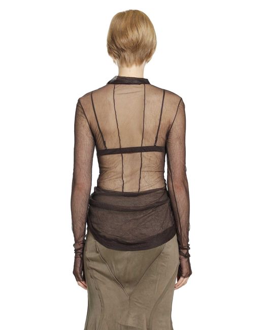 Yehuafan Brown Knotted Top