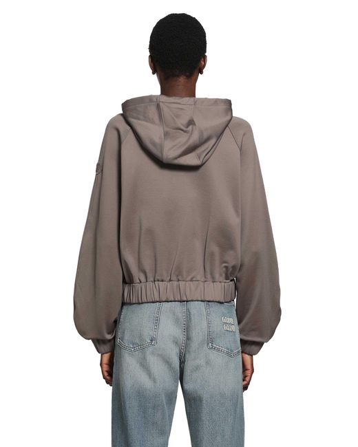 Moncler Brown Fleece Zip Up Hoodie