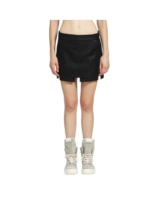 Rick Owens Black Tower Fog Cut Off Mini