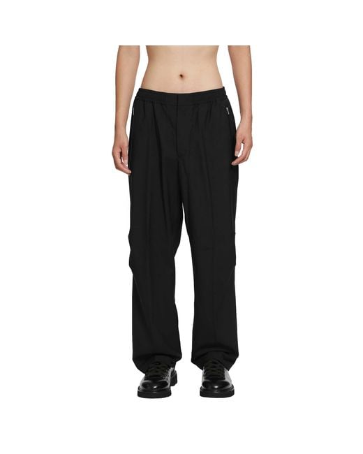 Laminar Black Nylon Wool Pants for men
