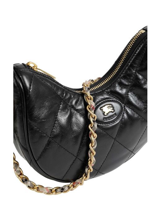 Burberry Black Horseshoe Chain Bag