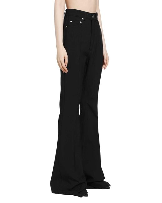 Rick Owens Black Tower Bolan Bootcut