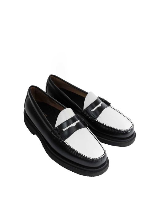 G.H.BASS Black Weejuns Step Larson Penny Loafers for men
