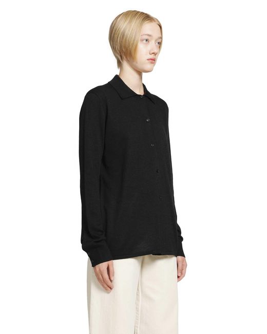 The Row Black Ocari Top