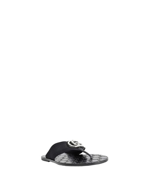 Gucci Black Riviera Thong Sandals for men
