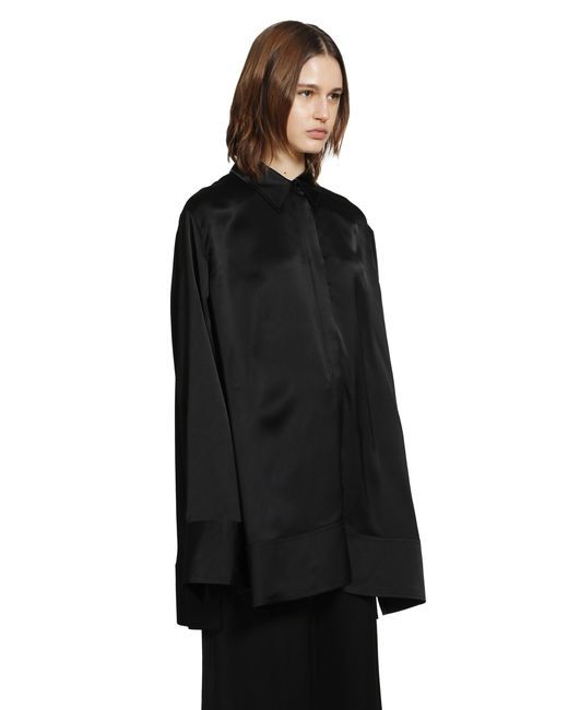 Totême  Black Soft Tuxedo Shirt