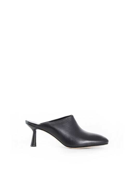 Aeyde Black Mila Slingback Mules
