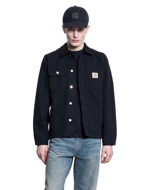 Carhartt Blue Michigan Cotton Jacket for men