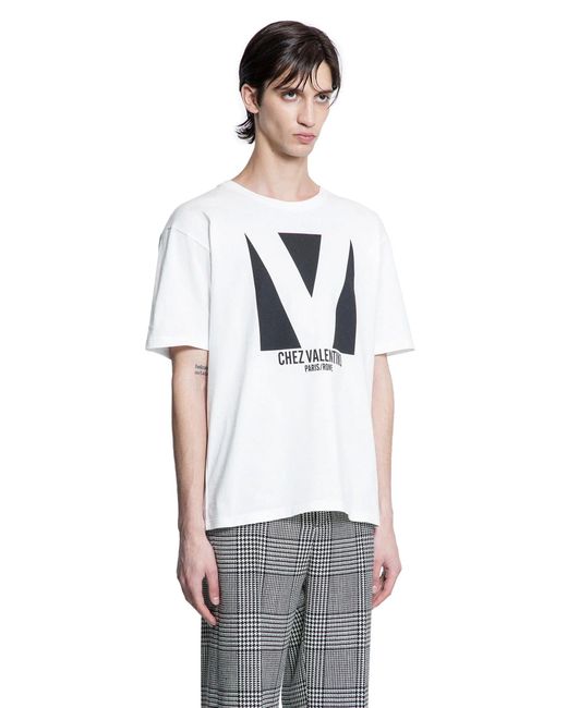 Valentino Gray Chez Cotton T-shirt for men