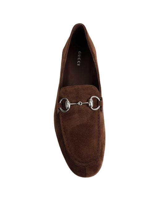 Gucci Brown Jordaan Soft Loafers