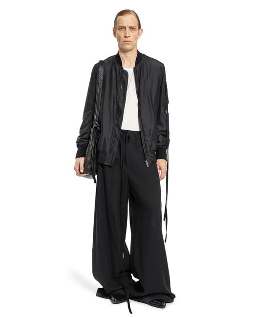 Ann Demeulemeester Black Technical Habotay for men