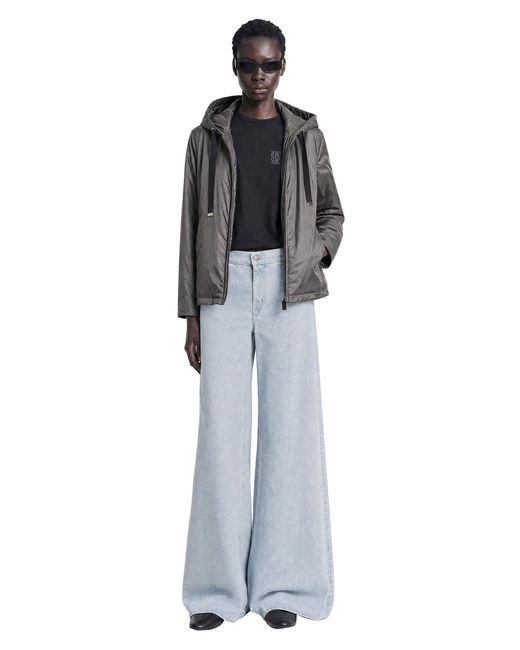 Max Mara Black Padded Water-Repellent Hooded Jacket