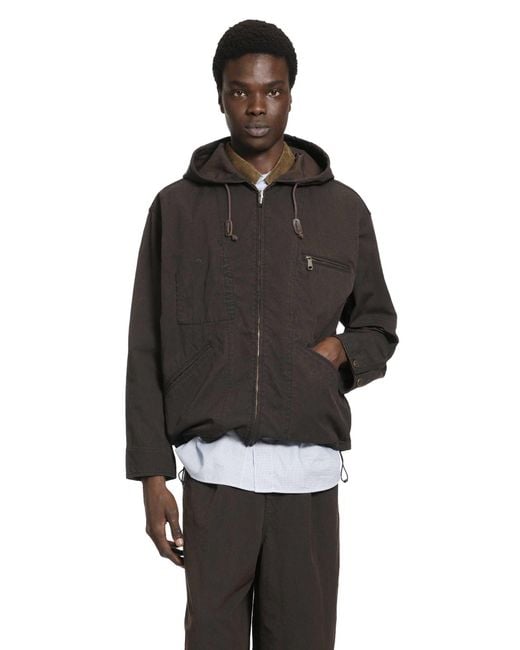 Comme des Garçons Black Cotton Canvas Windbreaker for men
