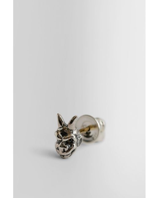 Yohji Yamamoto Metallic Earrings for men