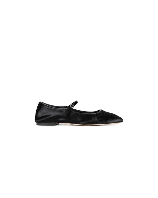 Aeyde Black Uma Ponyhair Mary-Jane Flats
