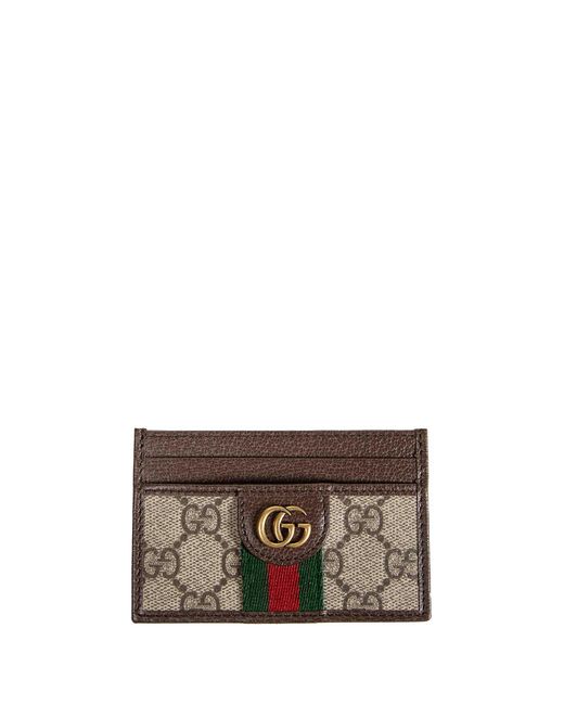 Gucci Brown Ophidia Card Case for men