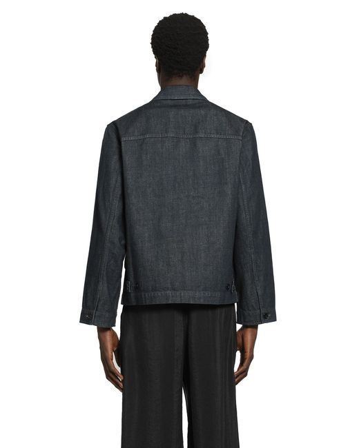 Lemaire Black Denim Boxy Jacket for men