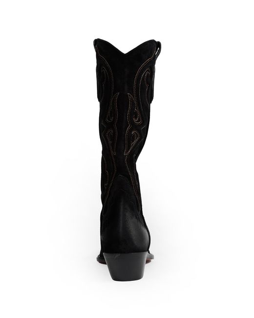 Sonora Boots Black Yuma Suede Ankle Boots
