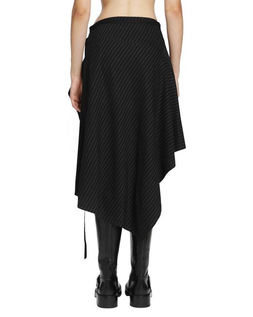 Ann Demeulemeester Black Birit Wrap Skirt