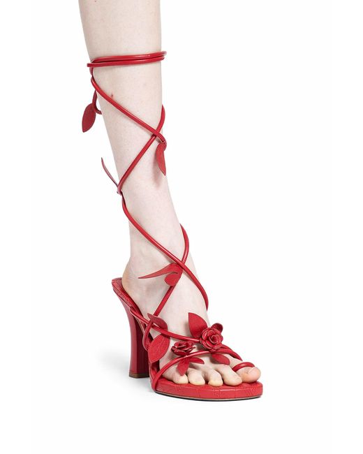 Burberry Red Sandals