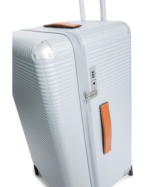 Fpm White Bank Zip Deluxe Trunk On Wheels for men