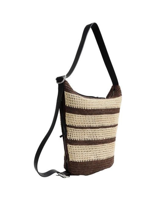 Loewe White Loop Bucket Medium Bag for men
