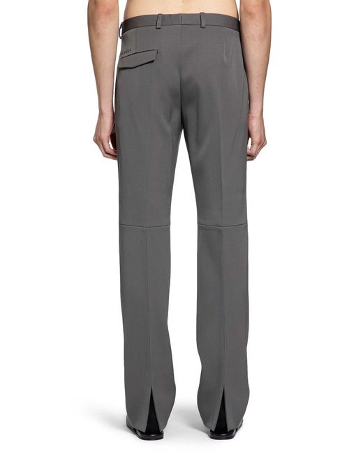 Gucci Gray Wool Tailored Pants for men