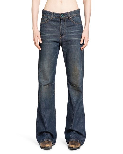Our Legacy Blue Moto Cut Jeans