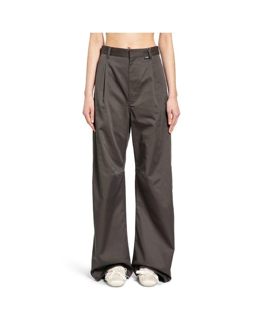 MM6 by Maison Margiela Gray Wide Leg Chinos